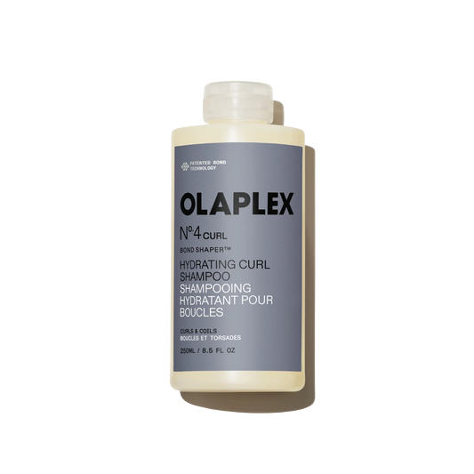 Olaplex No.4 Curl Shampoo bottle on a white background