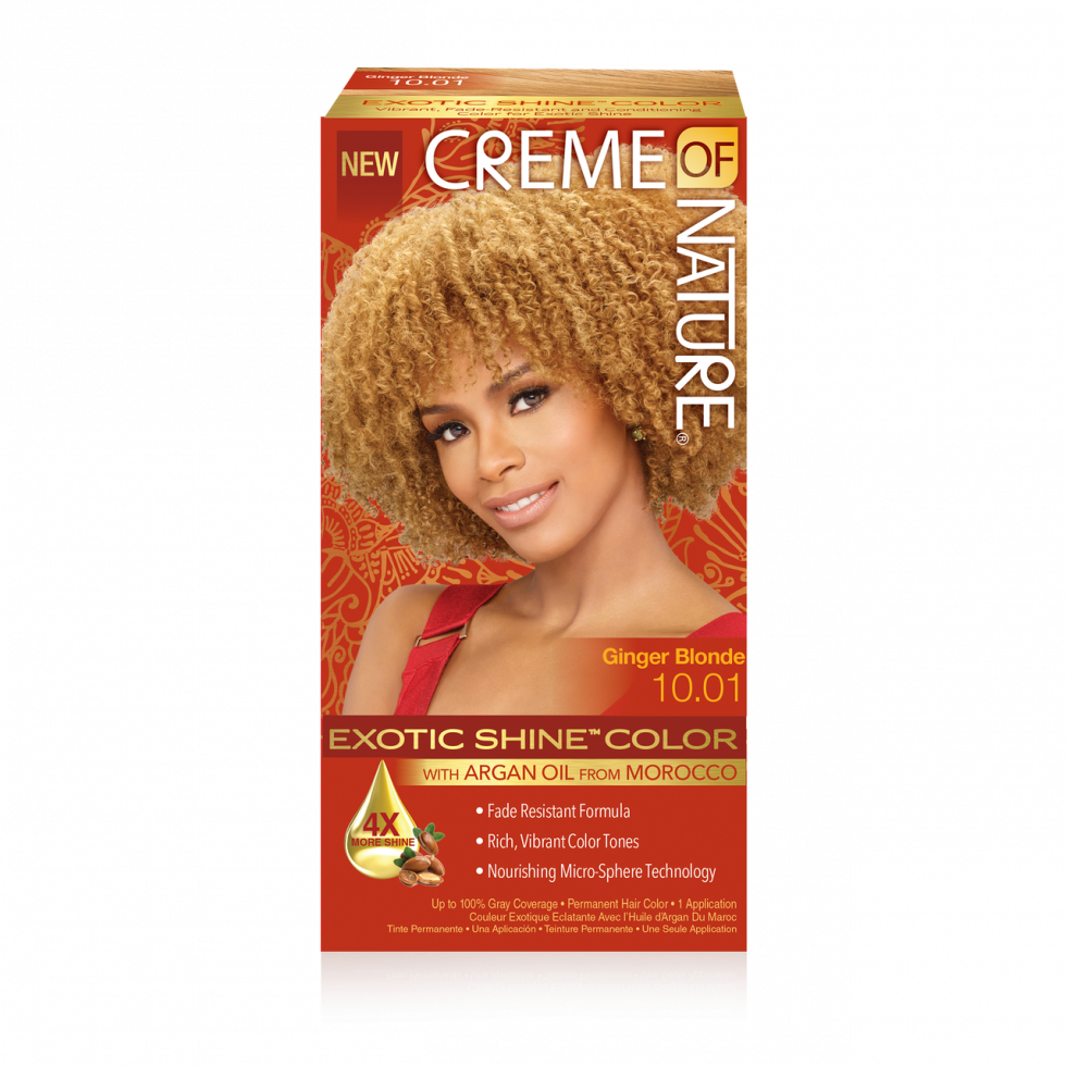 Charlie's Hair and beauty Creme of Nature Exotic Shine™ Color With Argan Oil From Morocco 10.01 ginger blonde