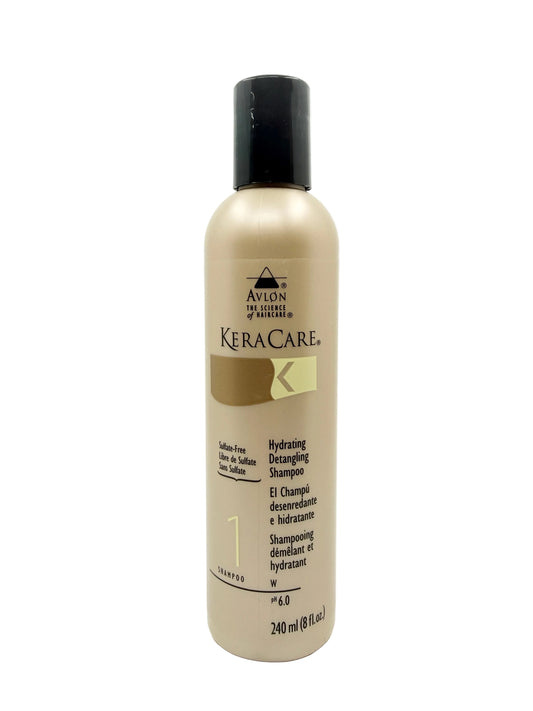 Avlon KeraCare shampoo bottle on a white background