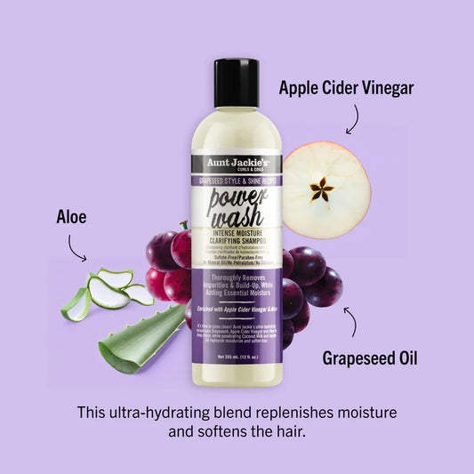 Aunt Jackies Power Wash Intense Moisture Clarifying Shampoo