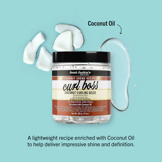 Aunt Jackies Curl Boss – Coconut Curling Gelée