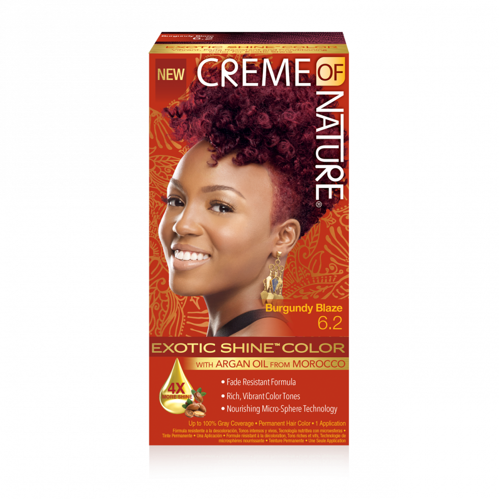 Charlie's Hair and beauty Creme of Nature Exotic Shine™ Color With Argan Oil From Morocco 6.2 Burgandy blaze