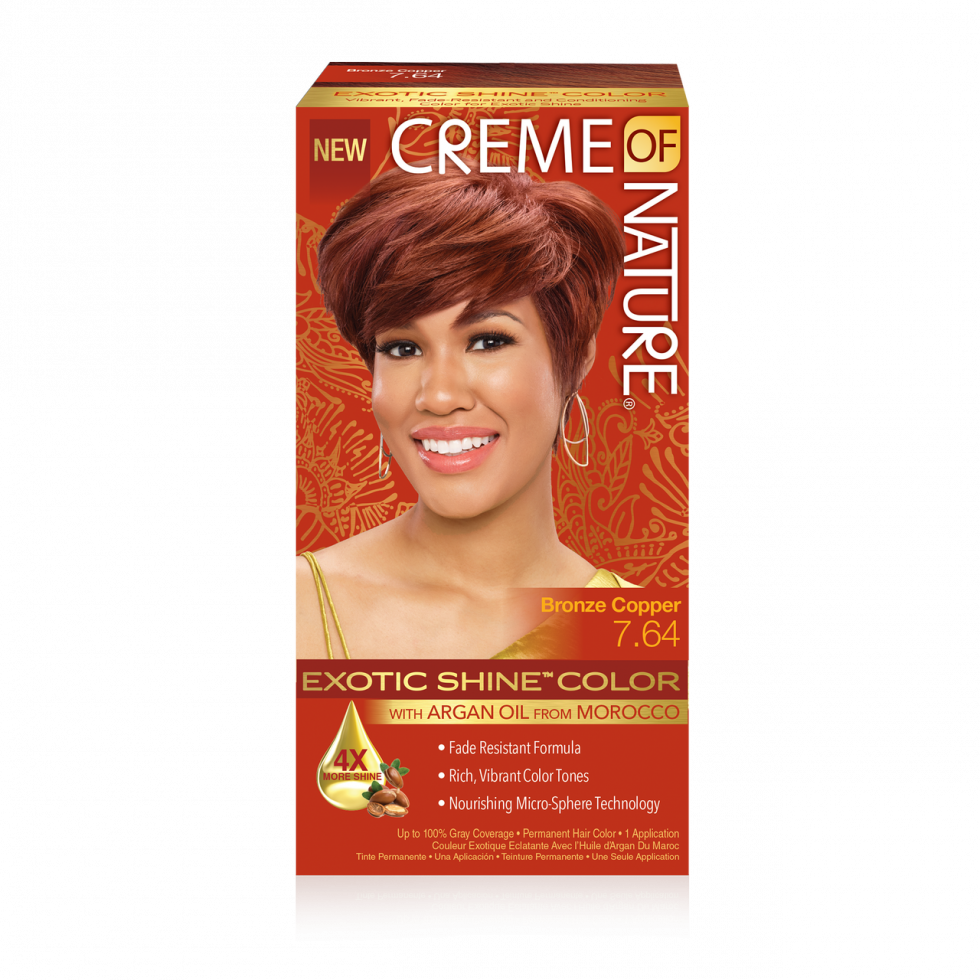 Charlie's Hair and beauty Creme of Nature Exotic Shine™ Color With Argan Oil From Morocco 7.64 bronze copper