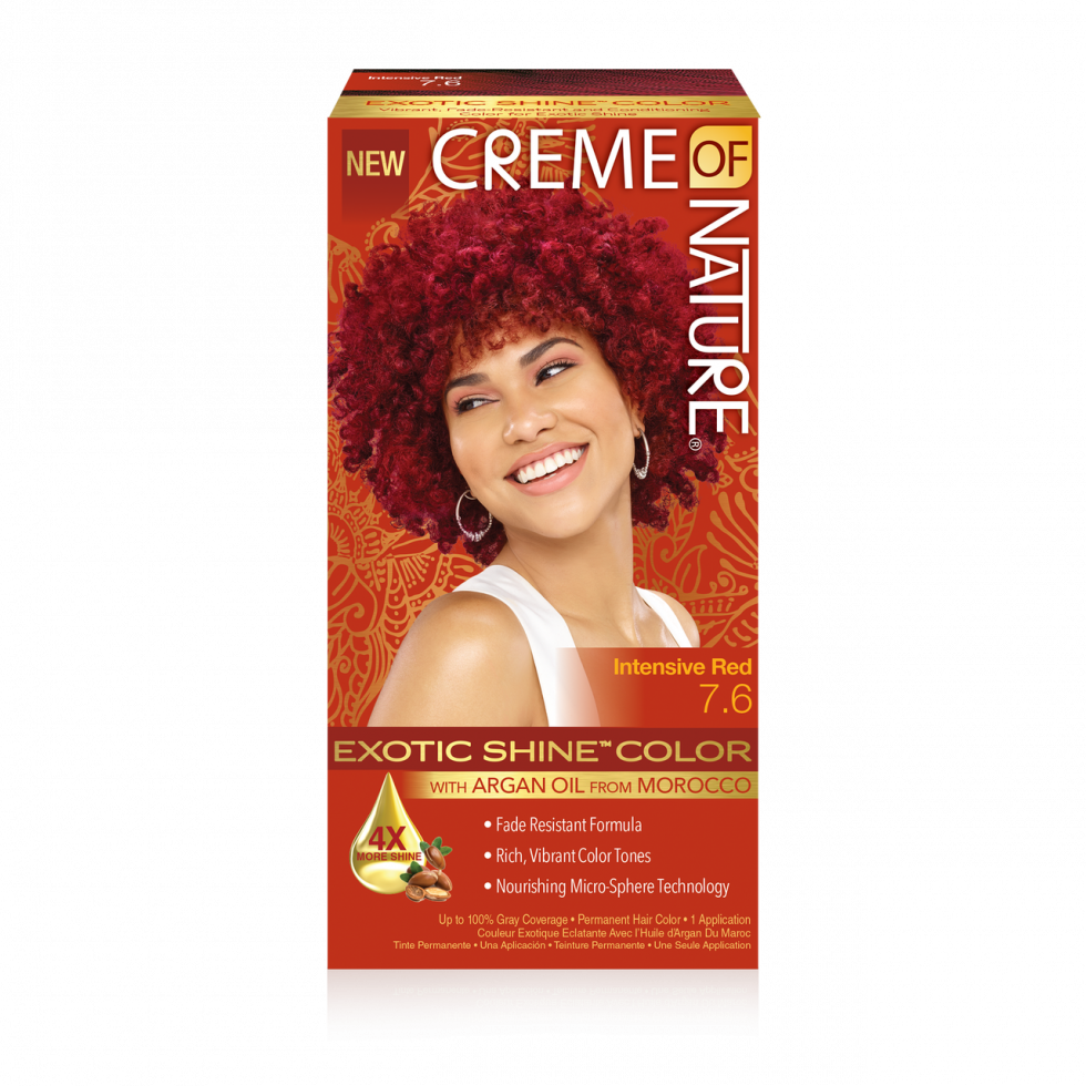 Charlie's Hair and beauty Creme of Nature Exotic Shine™ Color With Argan Oil From Morocco 7.6 intense red