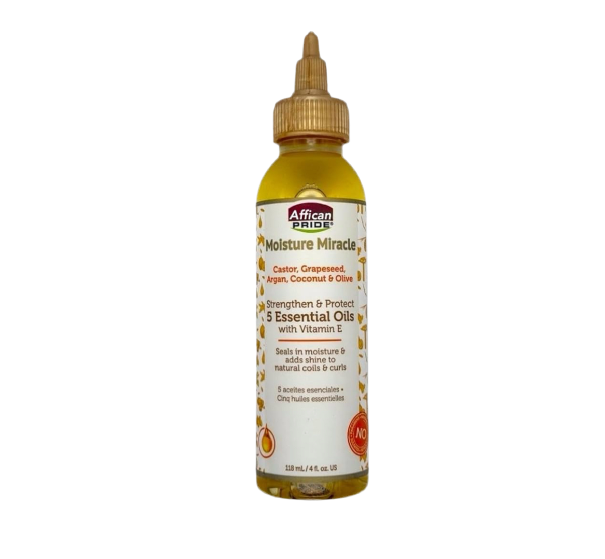 African Pride - Moisture Miracle Castor Grapeseed Argan Coconut & Olive 5 Essential Oils