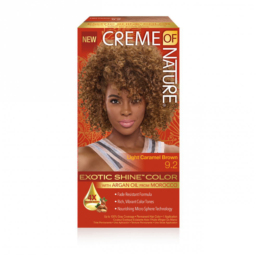 Charlie's Hair and beauty Creme of Nature Exotic Shine™ Color With Argan Oil From Morocco 9.2 light caramel brown