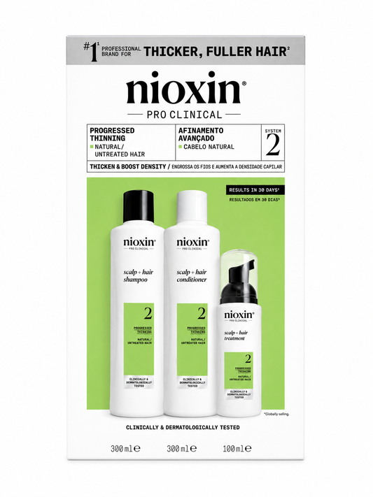 Nioxin Kit System 2 For Natural Hair With Progressed Thinning