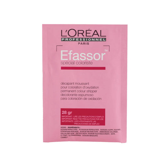 L'Oreal Efassor special coloriste hair product packaging on a white background