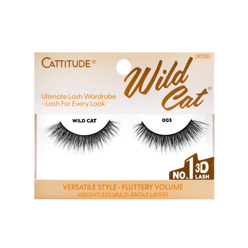 Cattitude Wild Cat false eyelashes packaging on a white background