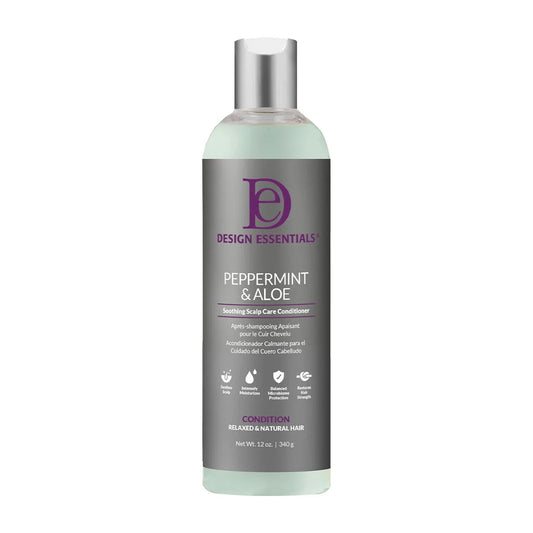 Design Essentials Peppermint & Aloe conditioner bottle on a white background