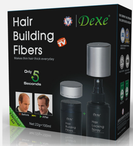 Dexe Black Hair Building Fibers