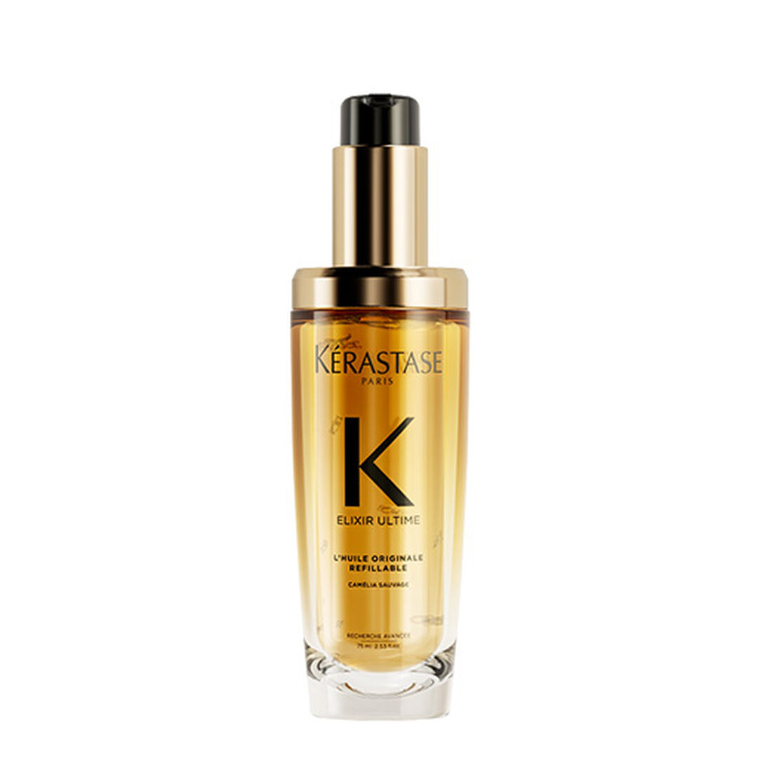 Kerastase Elixir Ultime bottle on a white background