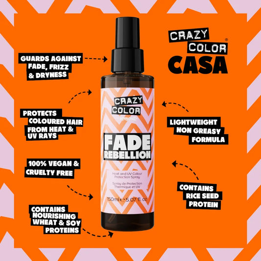 Crazy Color Fade Rebellion Heat And UV Colour Protection Spray