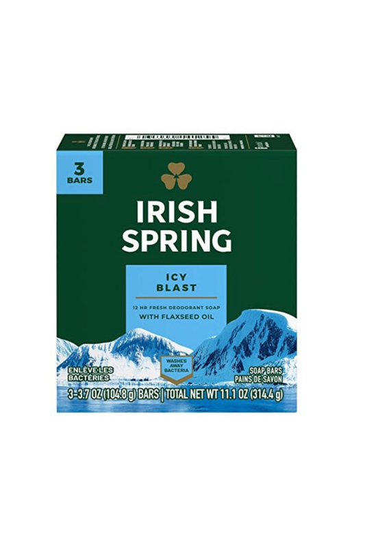 Irish Spring Icy Blast Soap 3 Bar Pack