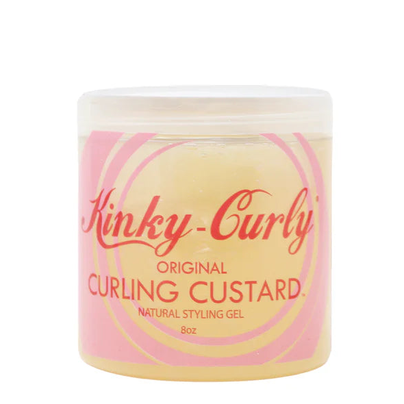 Jar of Kinky-Curly Original Curling Custard on a white background