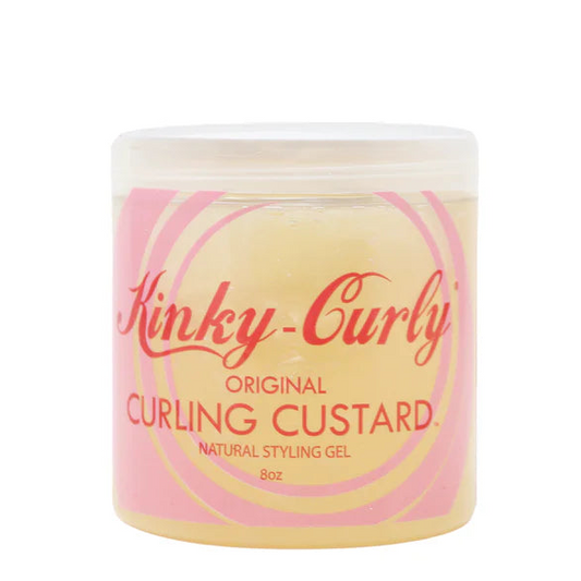 Jar of Kinky-Curly Original Curling Custard on a white background