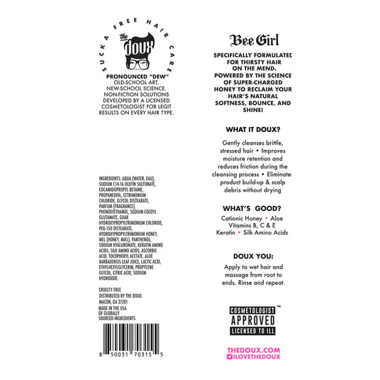 The Doux Bee Girl Ladies First Honey Shampoo