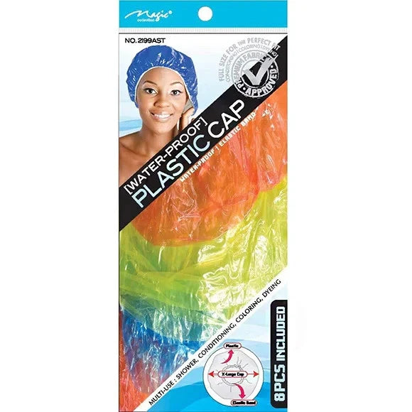 Magic Collection - Waterproof Multi-Use Plastic Caps 8pcs - Multicolor