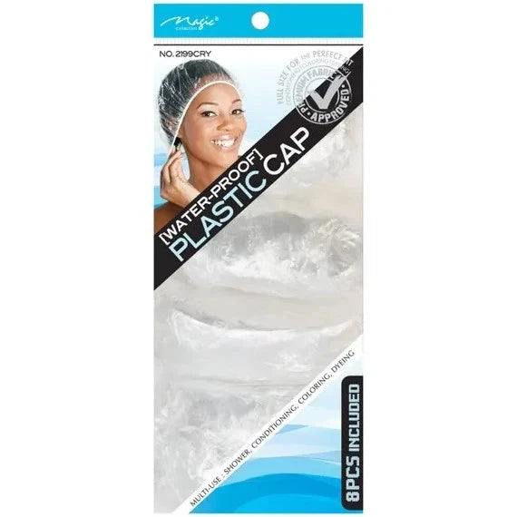 Magic Collection - Waterproof Multi-Use Plastic Caps 8pcs - Clear