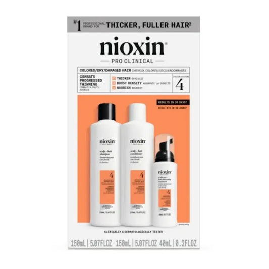 Nioxin hair care product set packaging on a white background