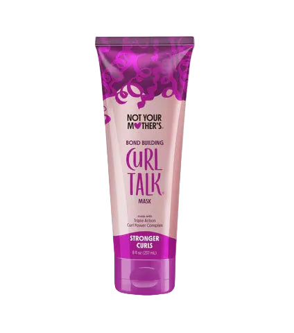 Not Your Mother's Curl Talk mask tube on a white background