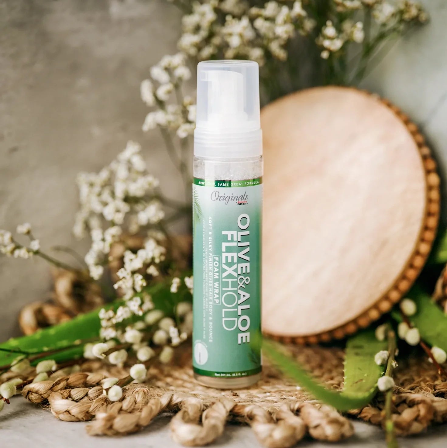 Africa's Best Organics Olive & Aloe Flex Hold Foam Wrap