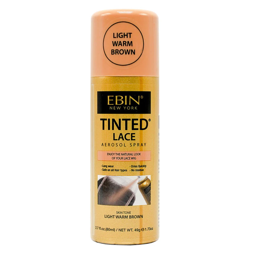 EBIN New York Tinted Lace Aerosol Spray for wigs on a white background