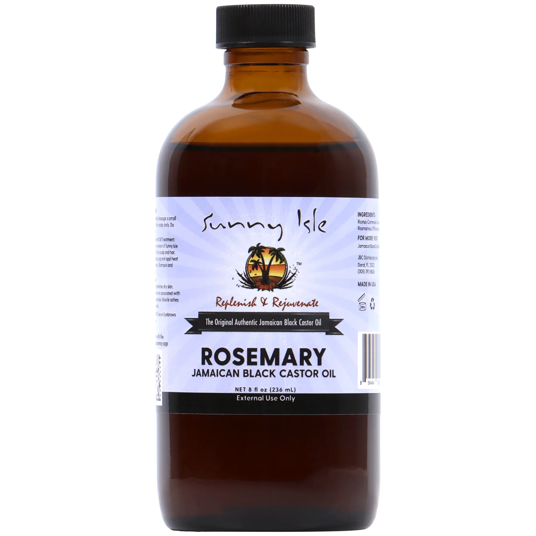 Charlies hair & beauty - Sunny Isle The Original Authentic Jamaican Black Castor Oil - Rosemary