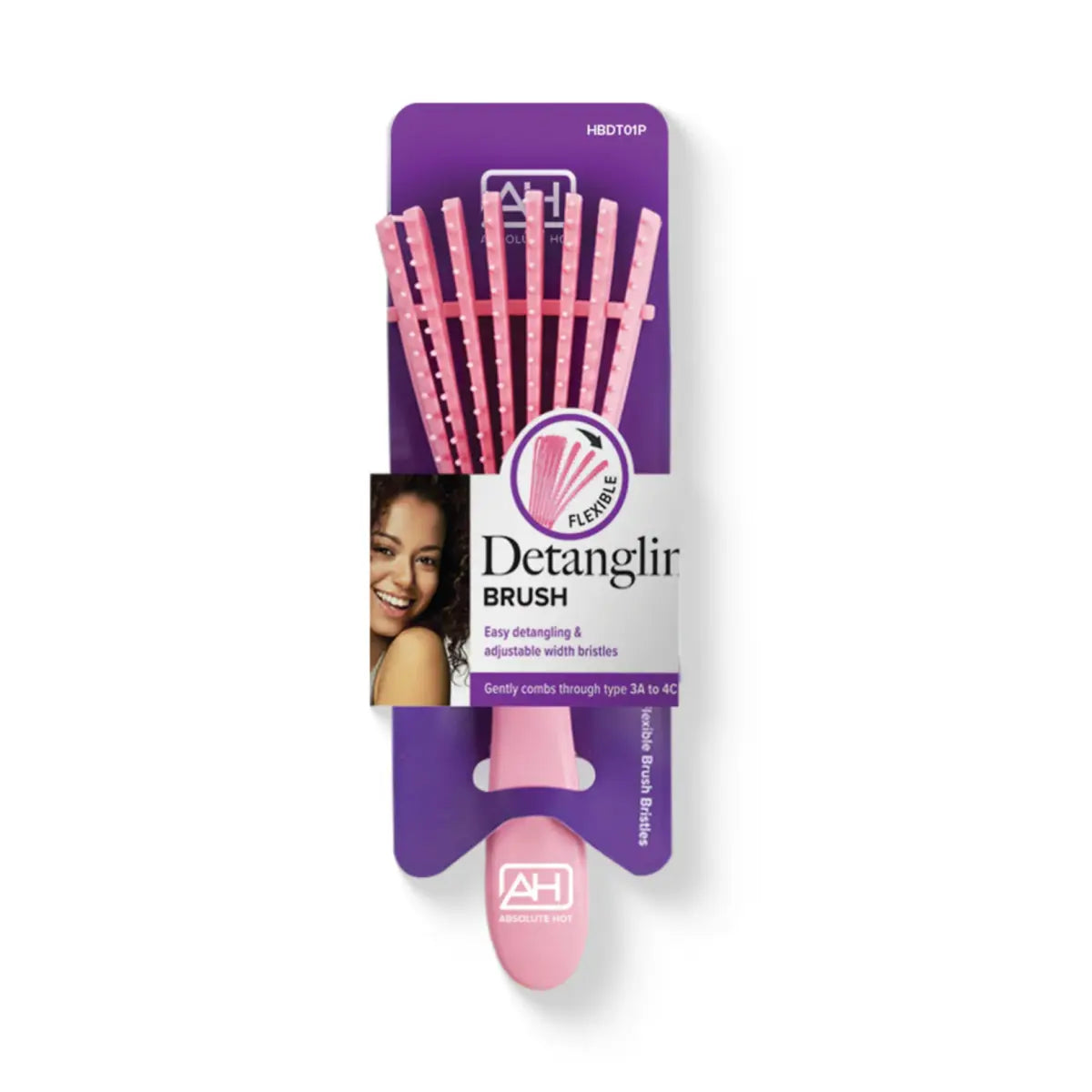 Absolute Hot - Detangling Brush - Pink