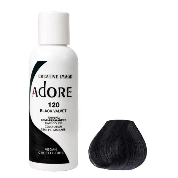 Adore - Semi Permanent Hair Colour - 120: Black Velvet