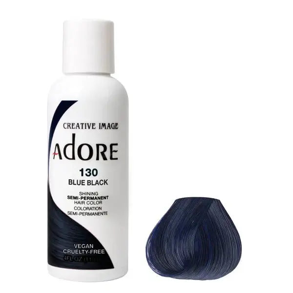 Adore - Semi Permanent Hair Colour - 130: Blue Black