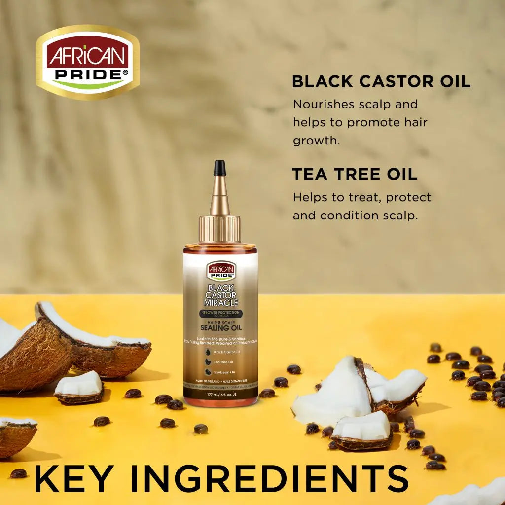 African Pride - Black Castor Miracle Sealing Oil