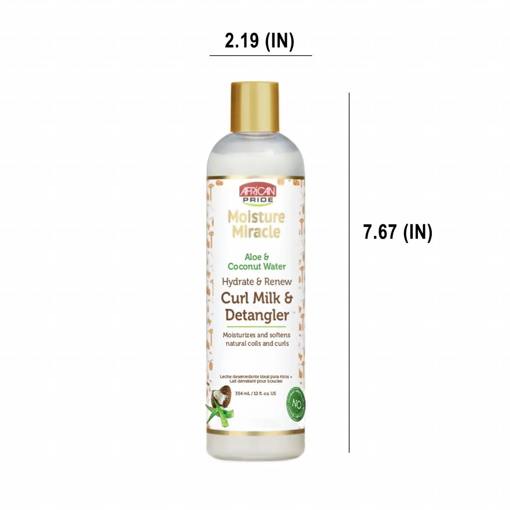 African Pride - Moisture Miracle Aloe & Coconut Water Curl Milk Detangler