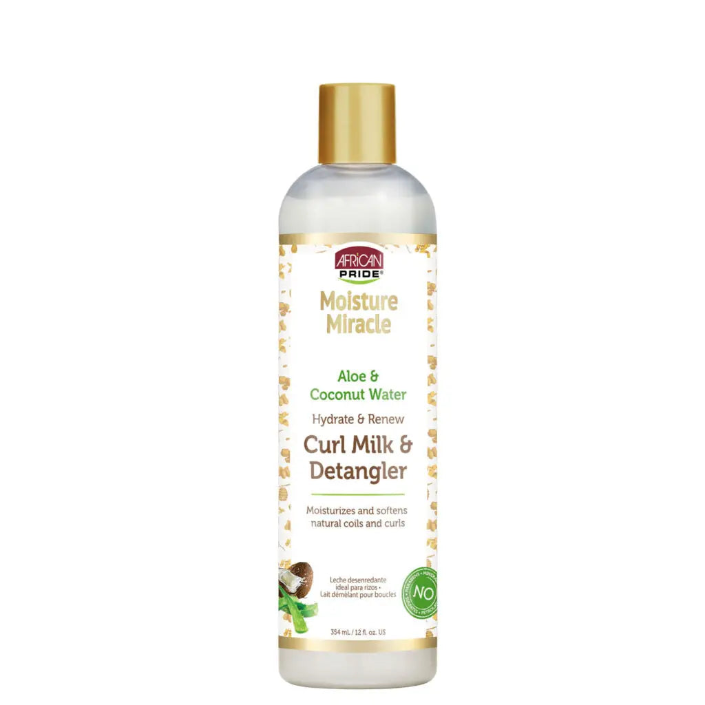 African Pride - Moisture Miracle Aloe & Coconut Water Curl Milk Detangler
