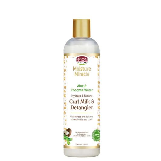 African Pride - Moisture Miracle Aloe & Coconut Water Curl Milk Detangler