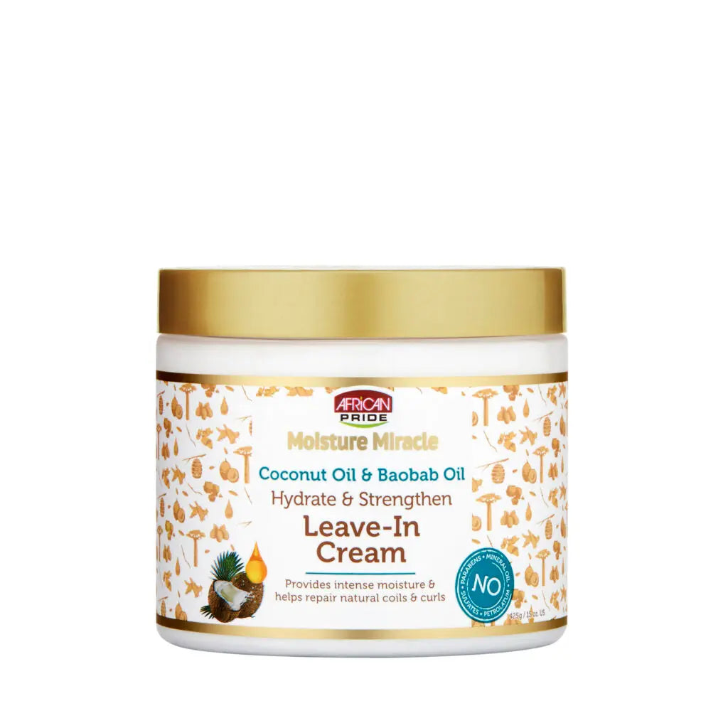 African Pride - Moisture Miracle Coconut Oil & Baobab Leave-In Cream