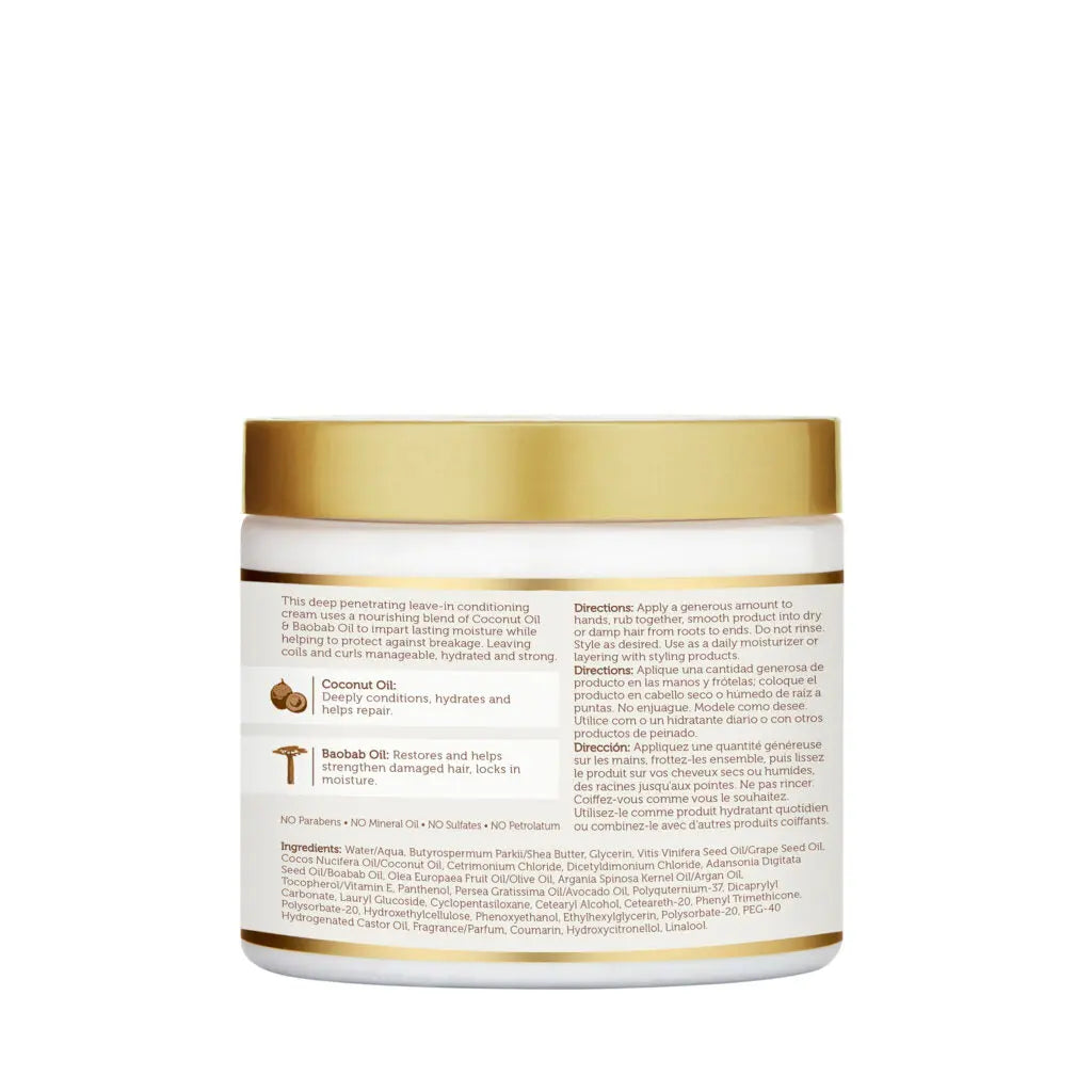 African Pride - Moisture Miracle Coconut Oil & Baobab Leave-In Cream