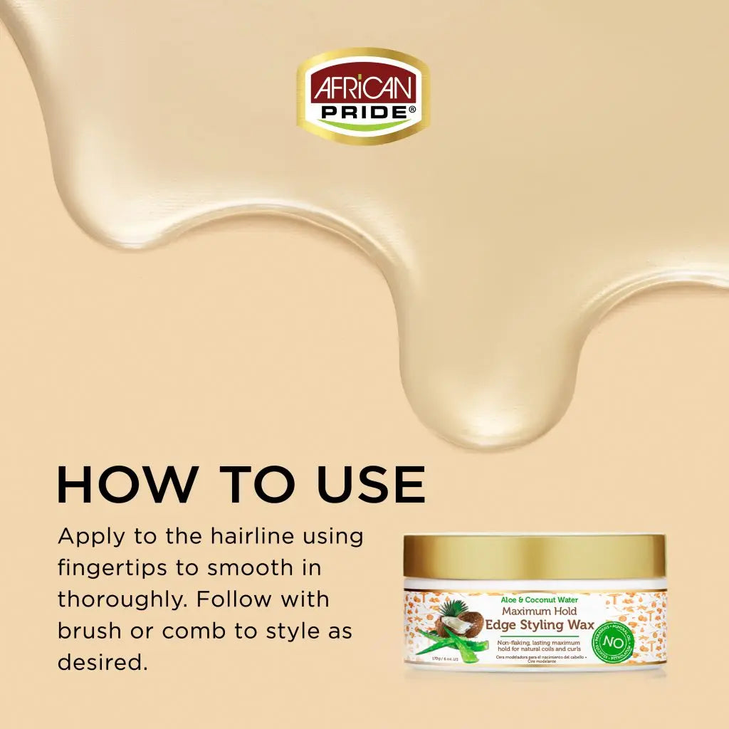 African Pride - Moisture Miracle Maximum Hold Edge Styling Wax