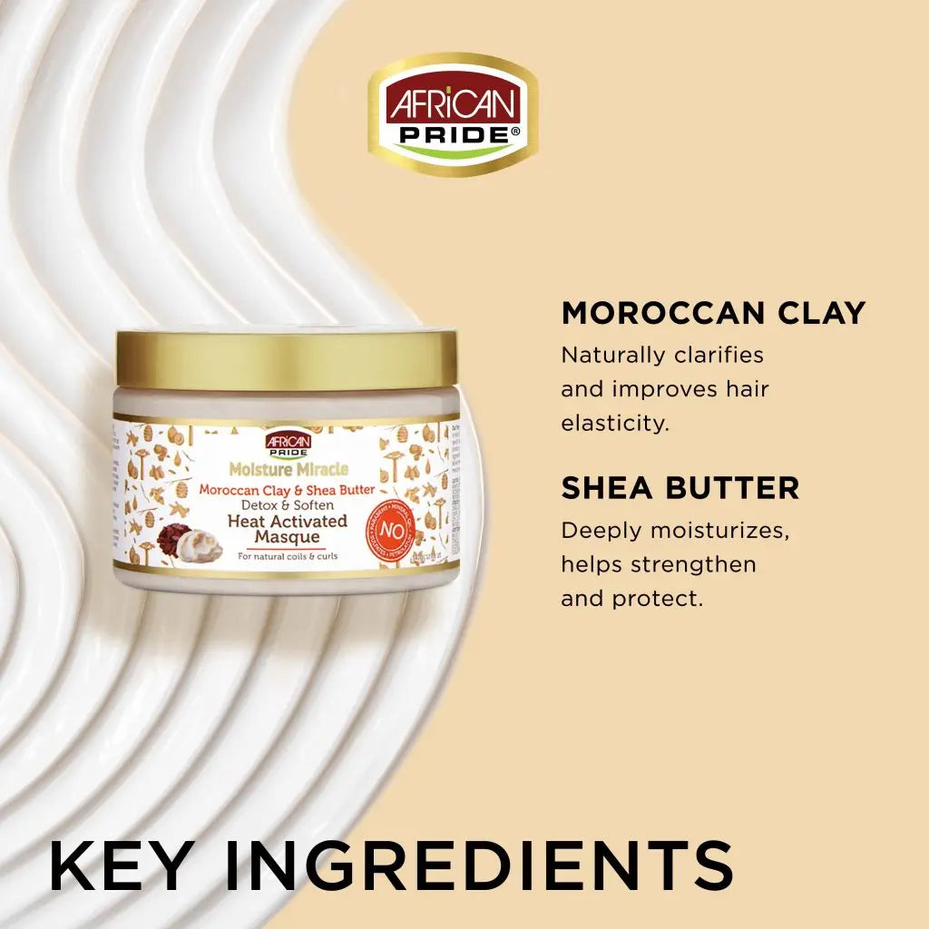 African Pride - Moisture Miracle Moroccan Clay & Shea Butter Masque