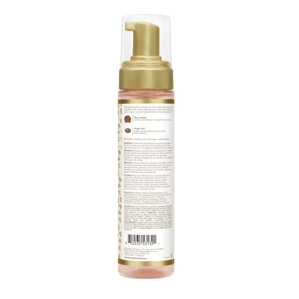 African Pride - Moisture Miracle Rose Water & Argan Oil Curl Mousse