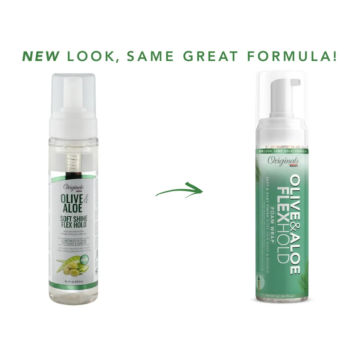 Africa’s Best Originals - Olive & Aloe Flex Hold Foam Wrap