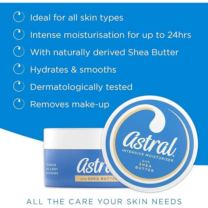 Astral - Face & Body Moisturiser With Shea Butter