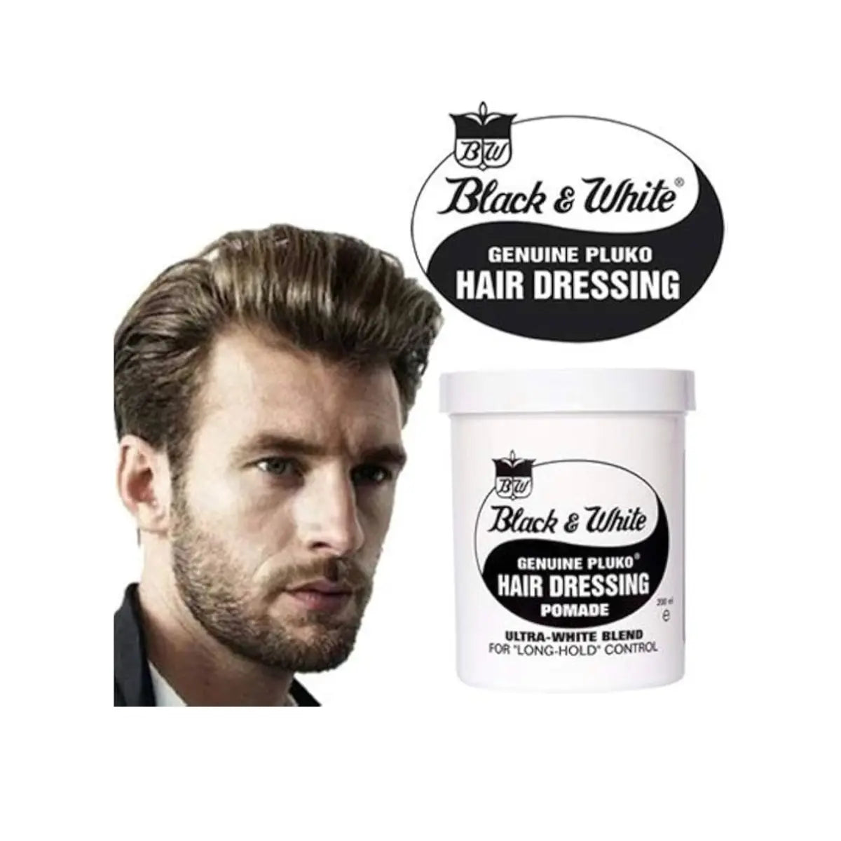 Black & White - Genuine Pluko Hair Dressing Pomade