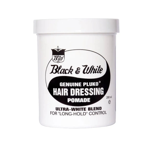 Black & White Genuine Pluko Hair Dressing Pomade