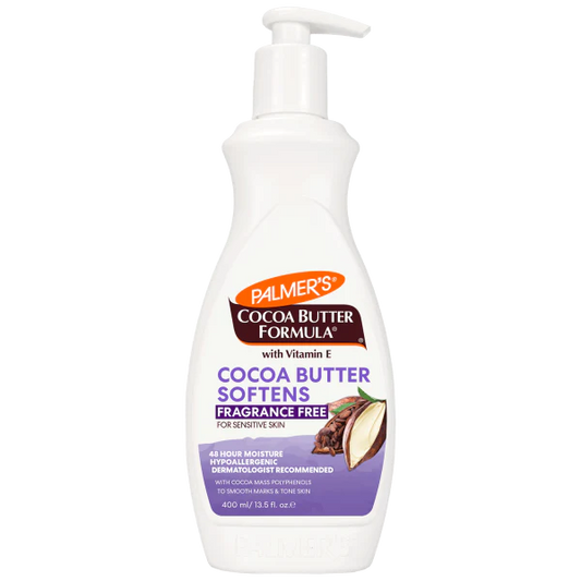Palmer's Cocoa Butter Formula lotion bottle on a white background