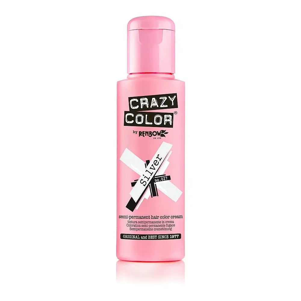 Crazy Color - Semi Permanent Hair Cream - 027 Silver