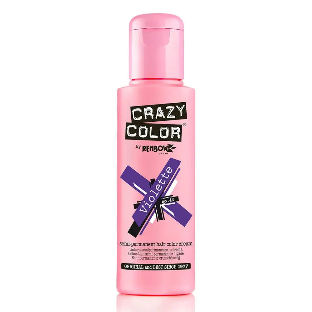 Crazy Color - Semi Permanent Hair Cream - 43 Violette