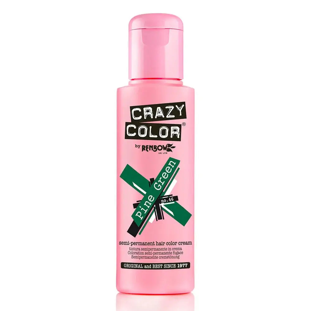 Crazy Color - Semi Permanent Hair Cream - 46 Pine Green