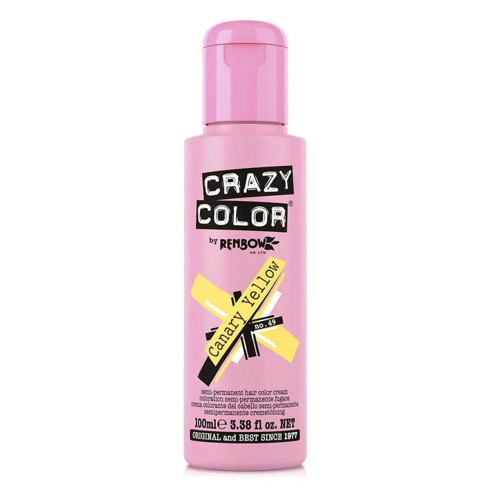 Crazy Color - Semi Permanent Hair Cream - 49 Canary Yellow