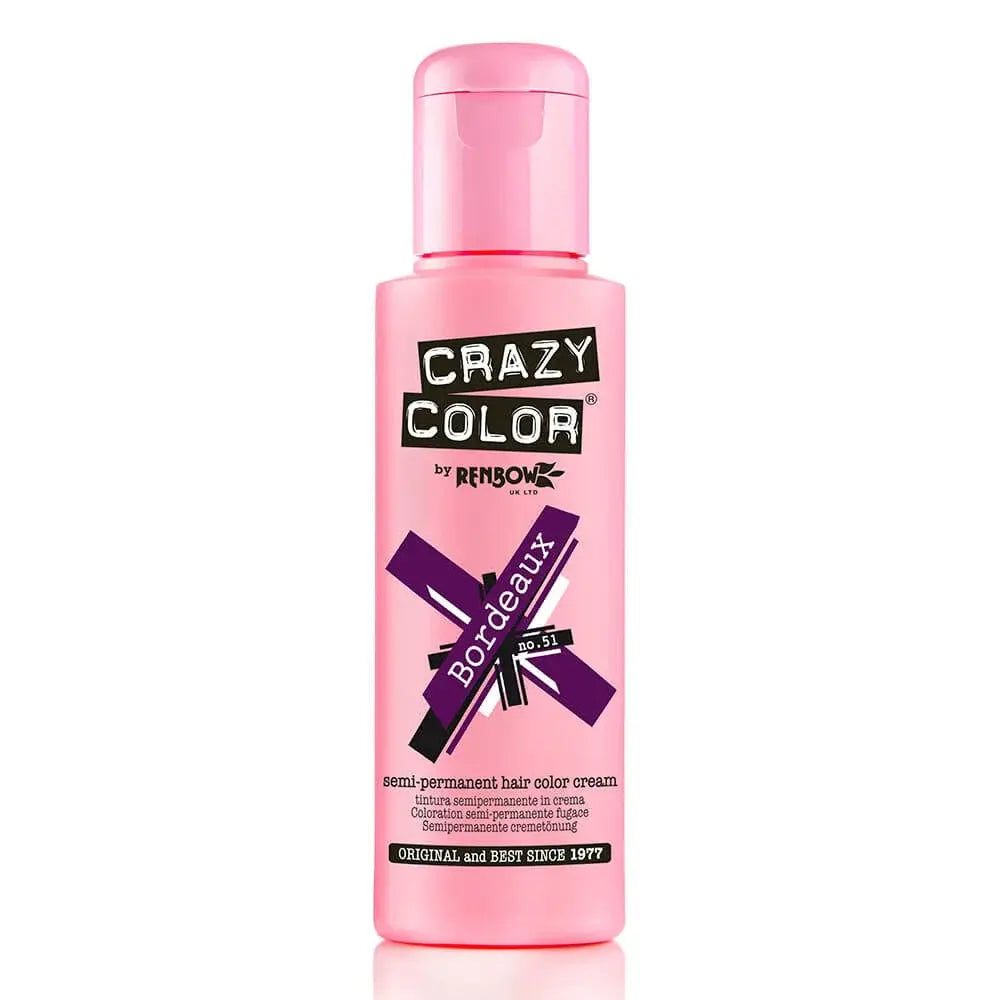 Crazy Color - Semi Permanent Hair Cream - 51 Bordeaux